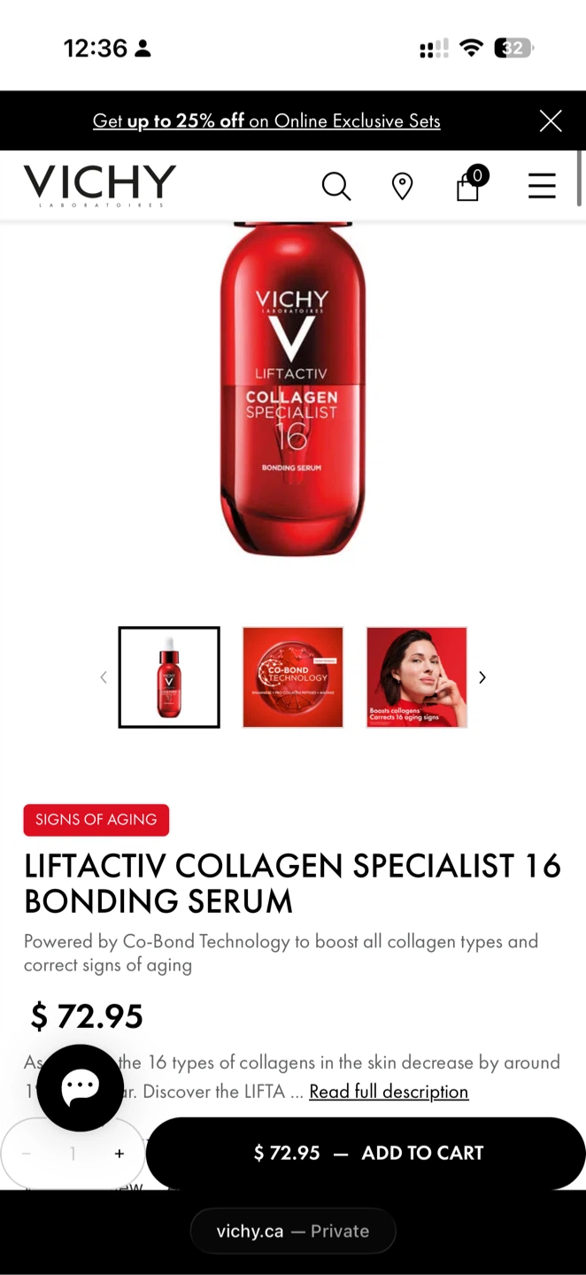 Vichy Liftactiv Collagen Specialist 16 Bonding Serum