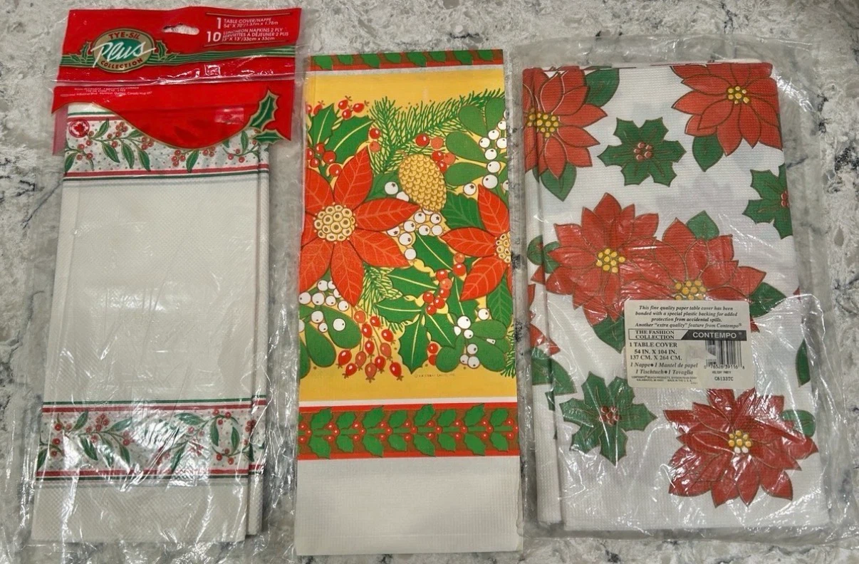 Festive Paper Table Covers ($5 takes them all)