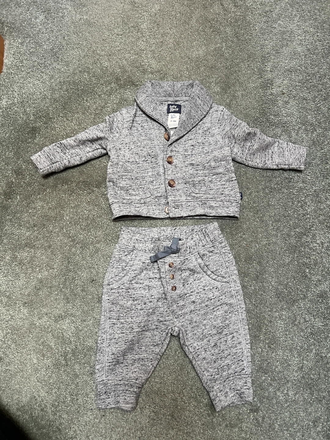 Baby OshKosh Grey Sweater & Pants Set