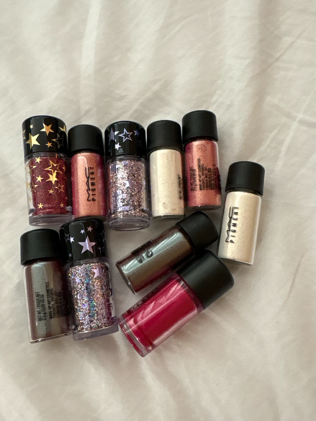 MAC Pigment Glitter Lot