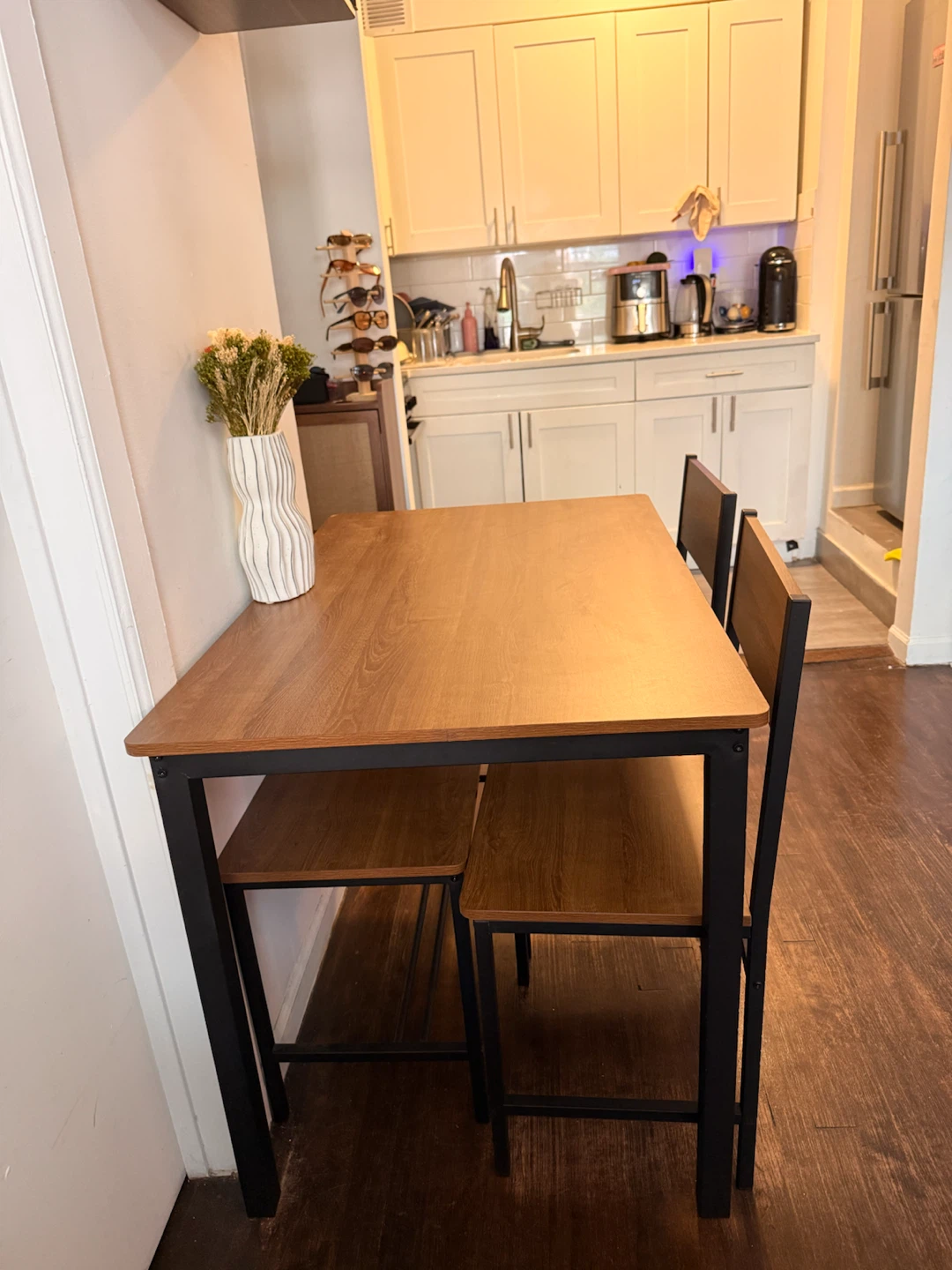 Dining Table Set with 2 Chairs and Bench