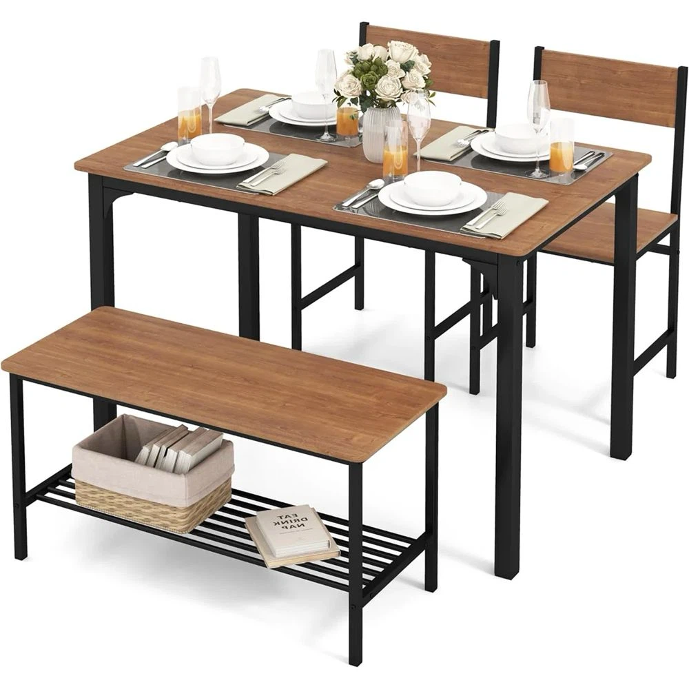 Dining Table Set with 2 Chairs and Bench - photo 3