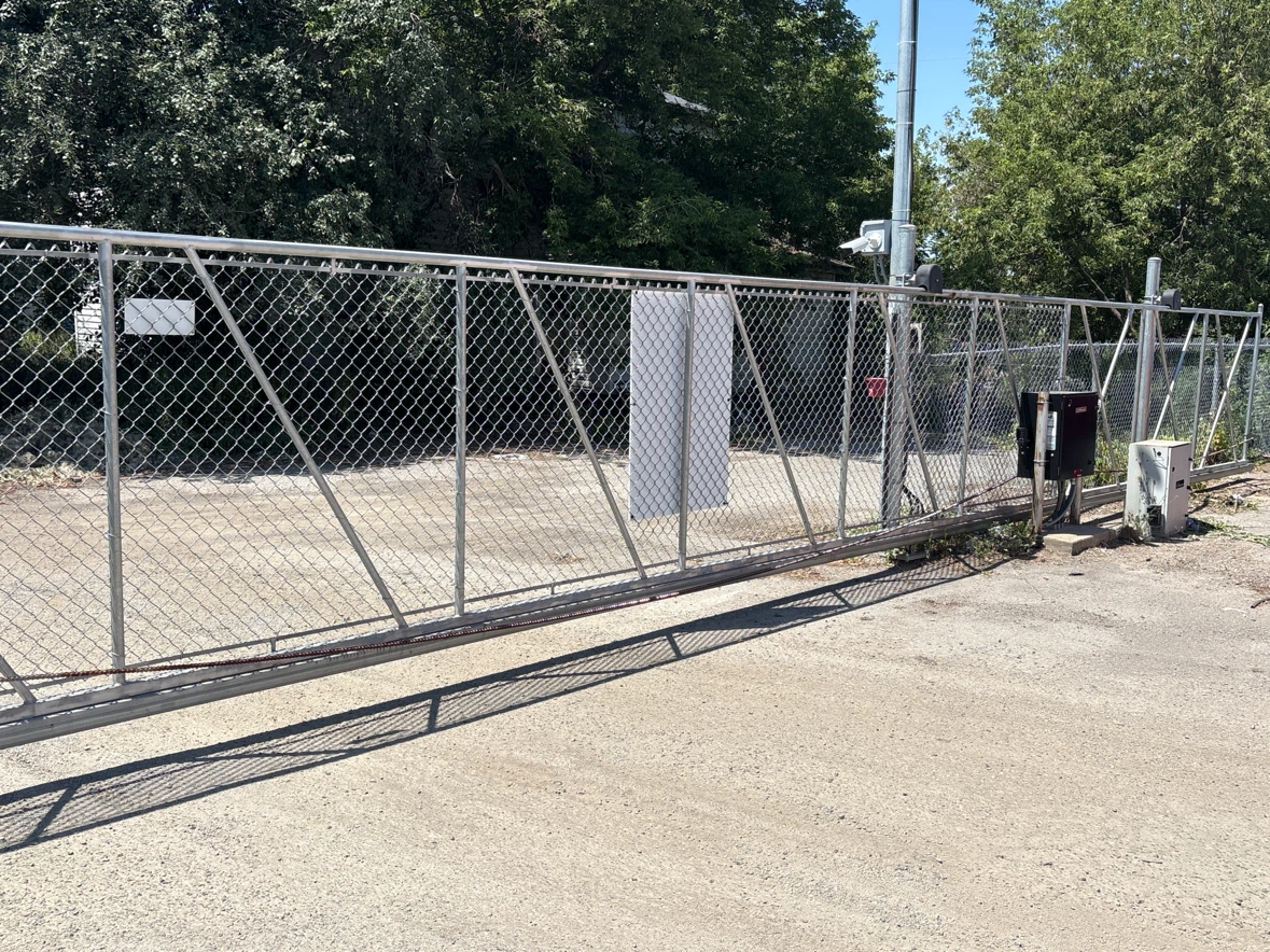 Fenced yard  gate
