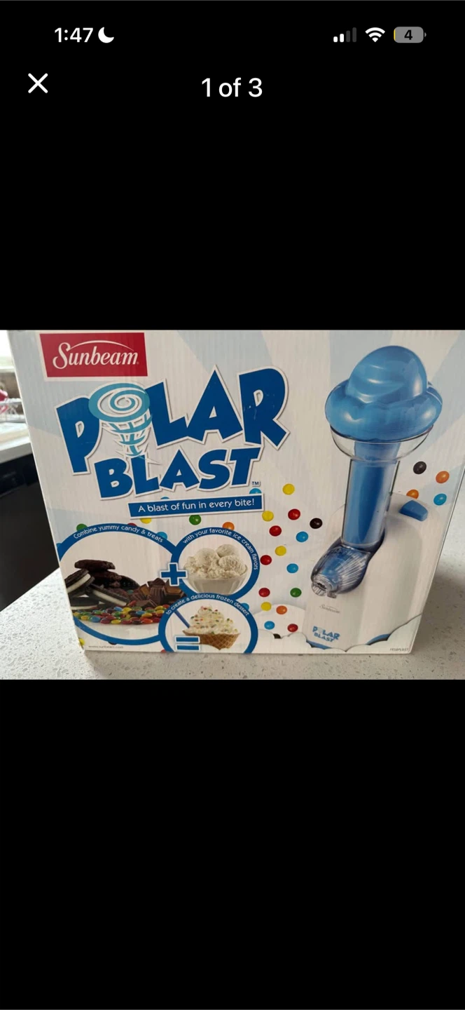 Sunbeam Polar Blast Ice Cream Treat Maker