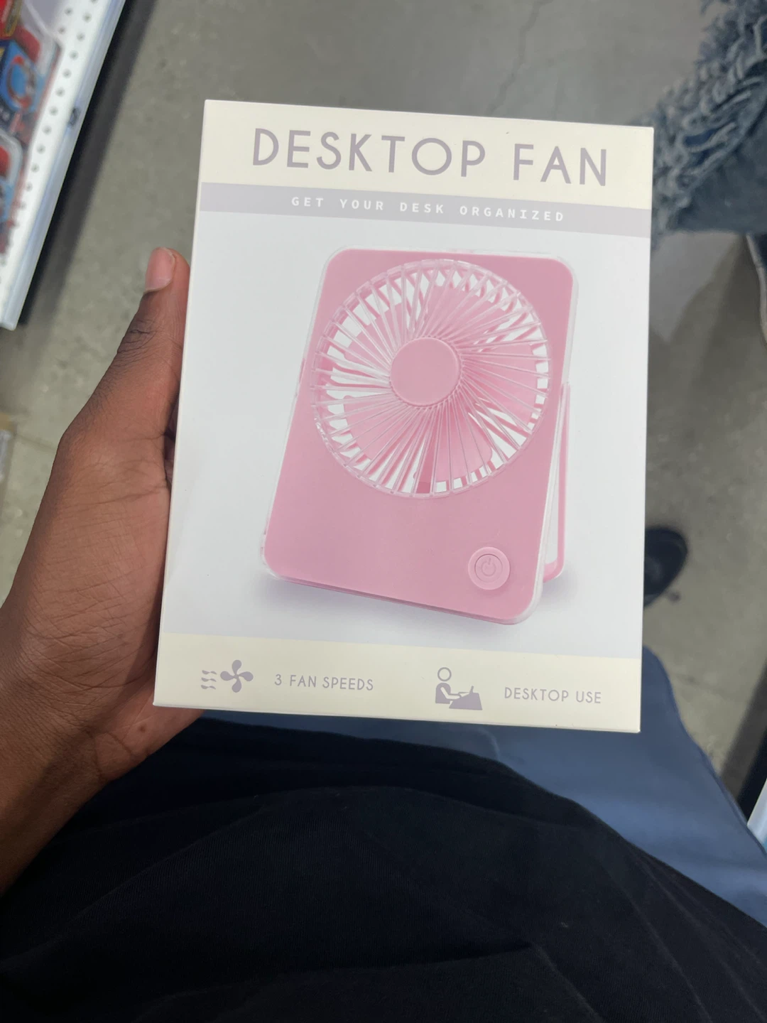 Pink Desktop Fan