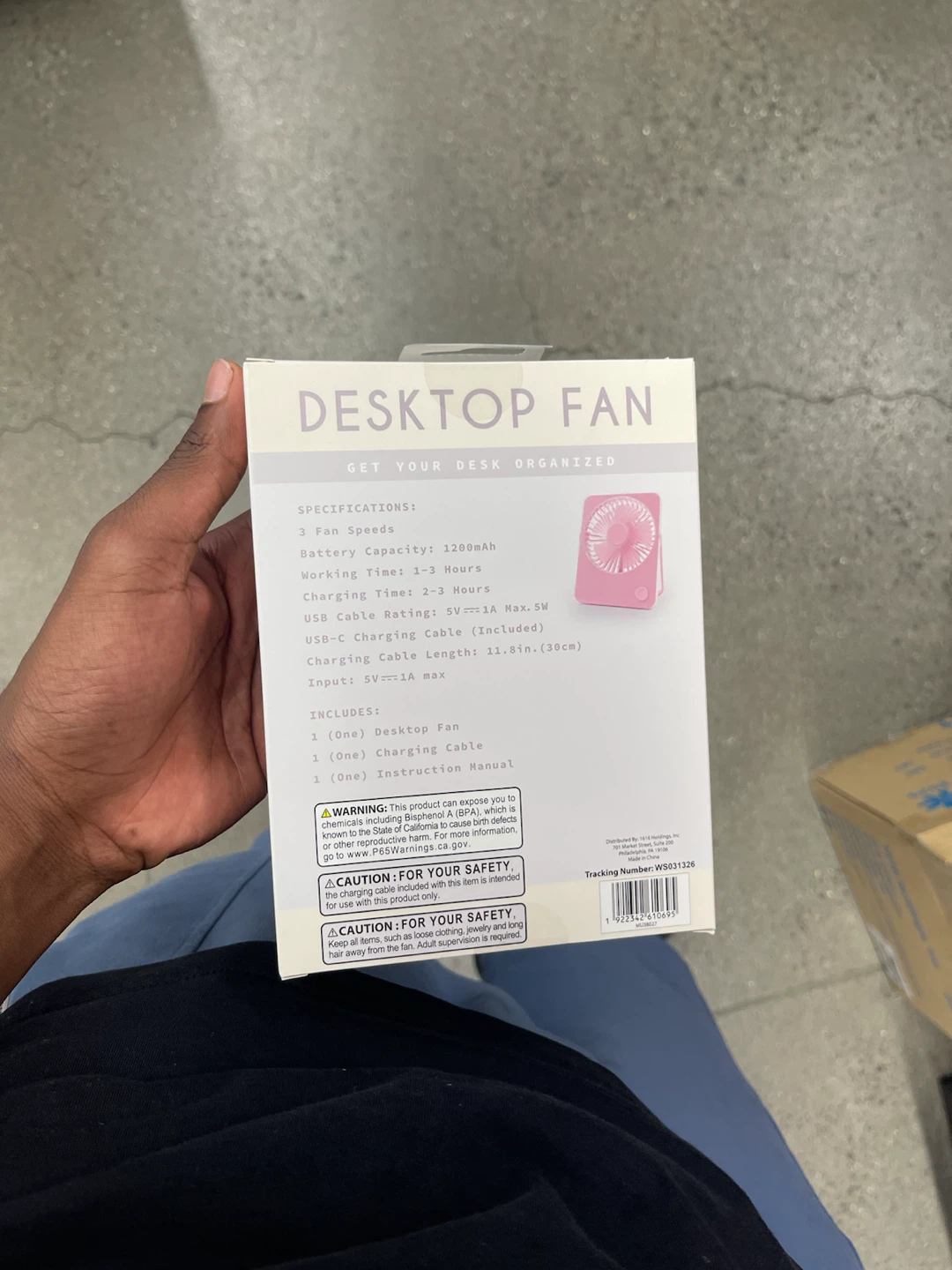 Pink Desktop Fan - photo 3