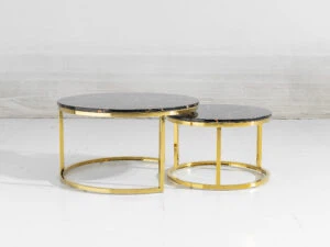 Set of 2 Round Nesting Coffee Tables