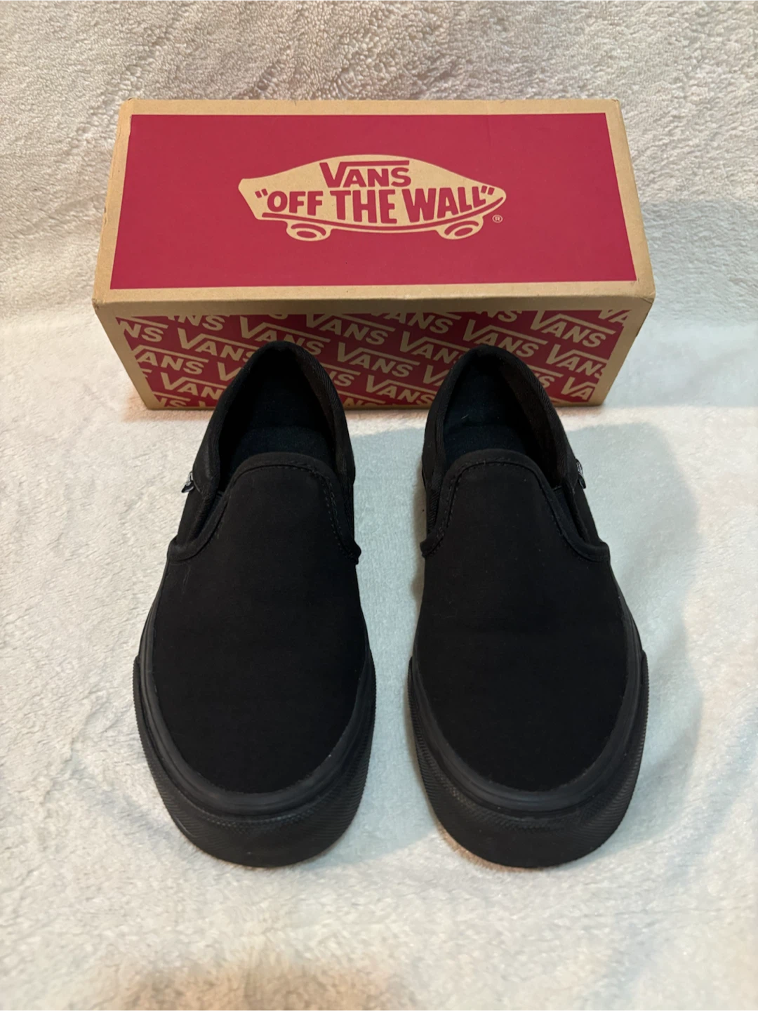 Vans Asher Slip-On Shoes - Black - Youth Size 5 WM - photo 4