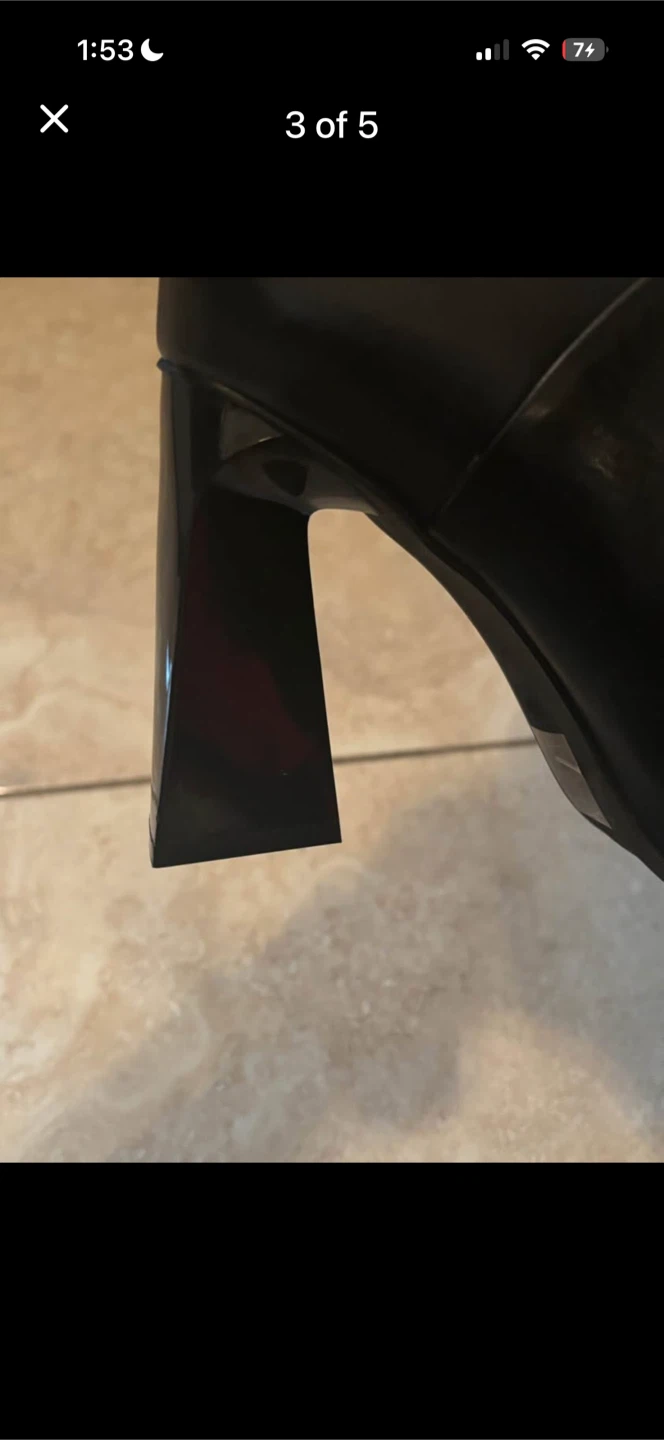 Wishbone Tabitha Black Calf Boots Size 9 - photo 3