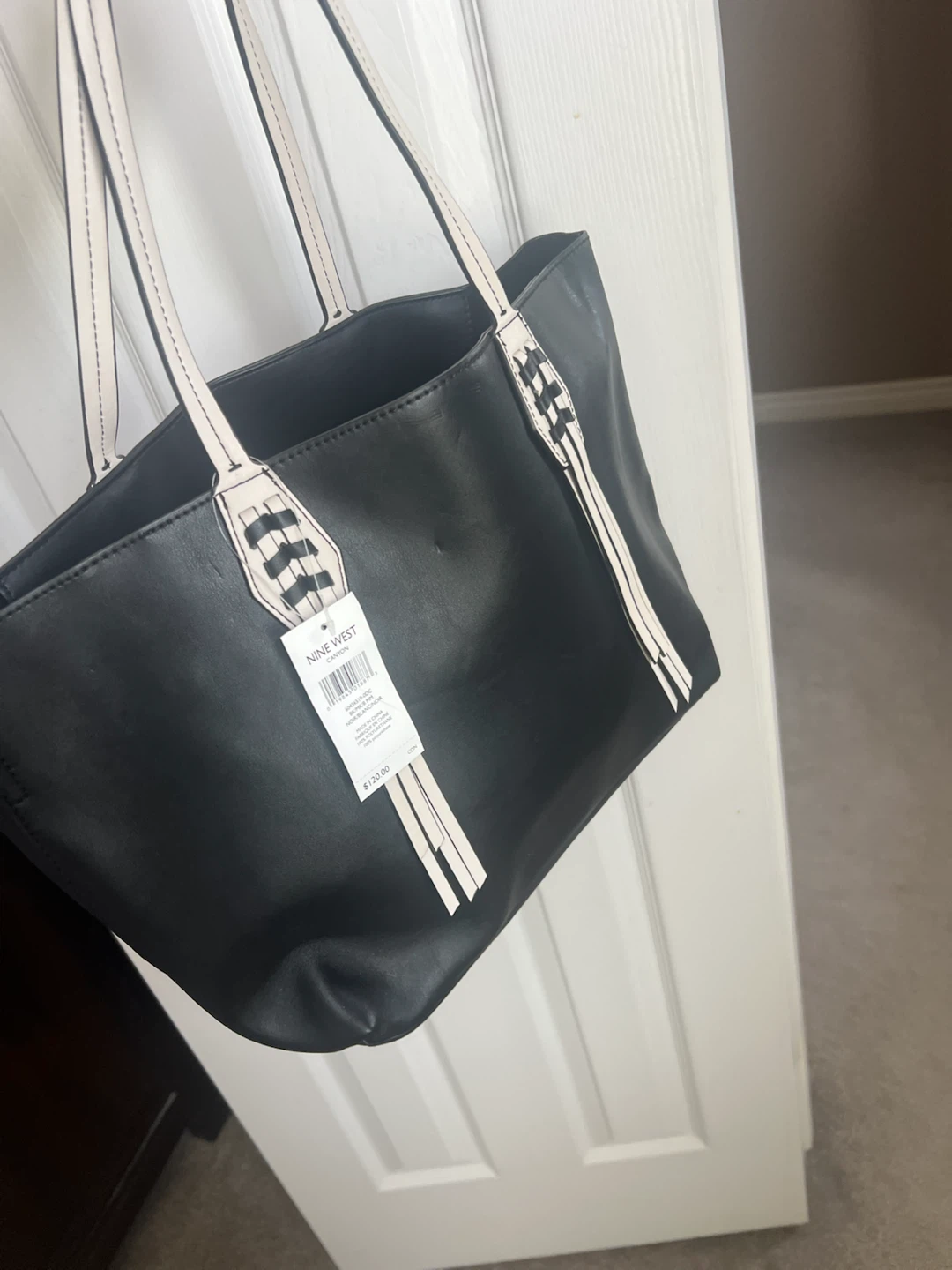 BNWT Nine West Canyon Tote Bag Black