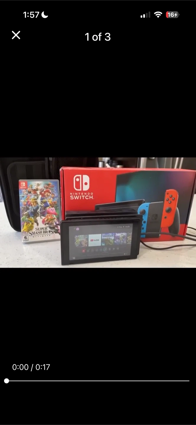 Nintendo Switch Console with Super Smash Bros. Ultimate