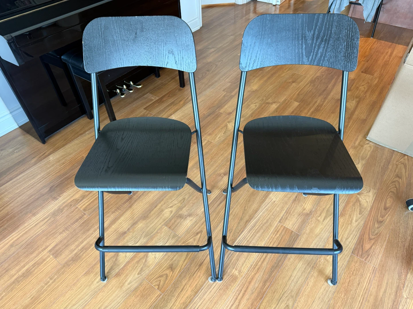 IKEA foldable bar stool x 2