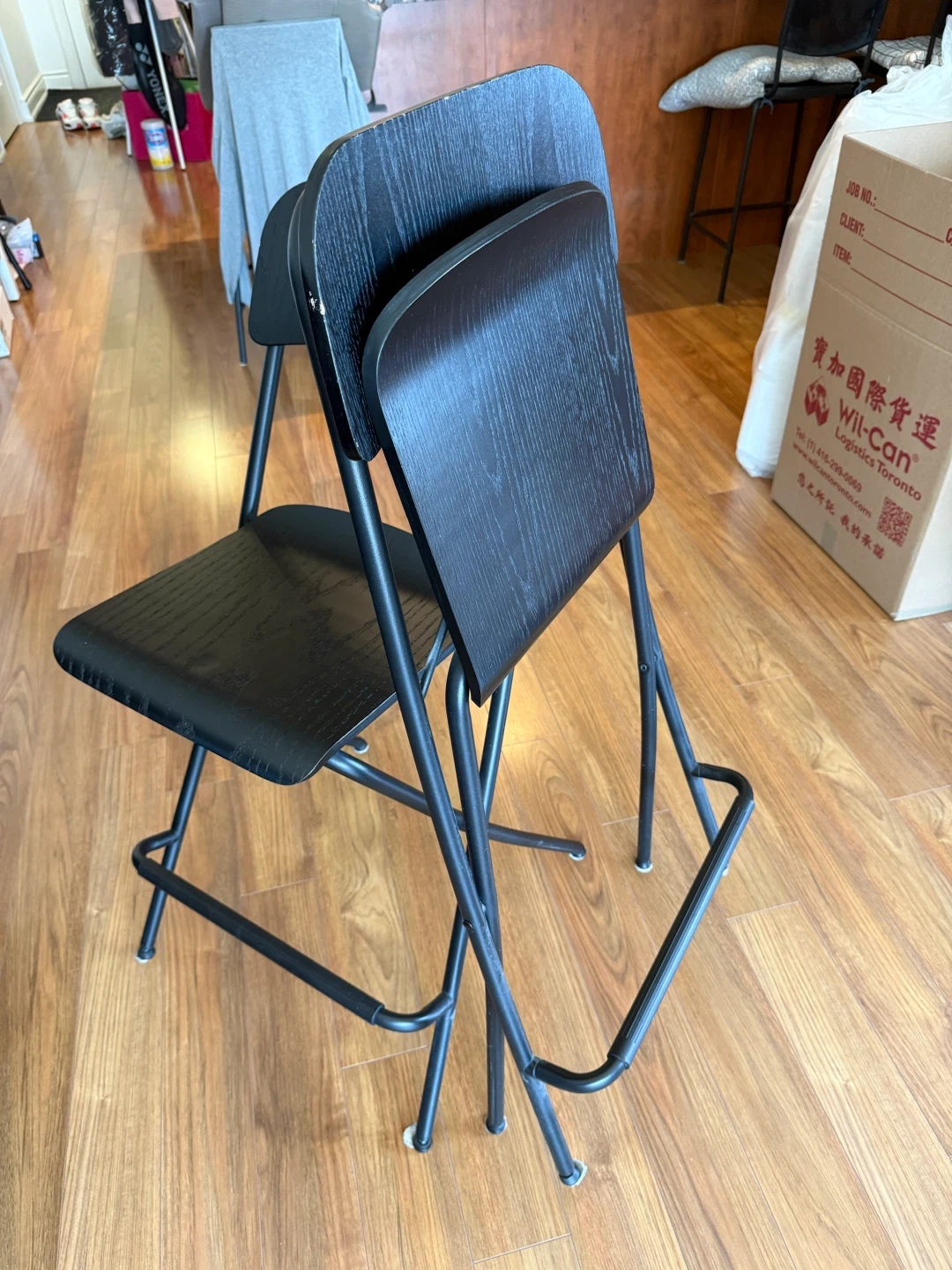 IKEA foldable bar stool x 2 - photo 3