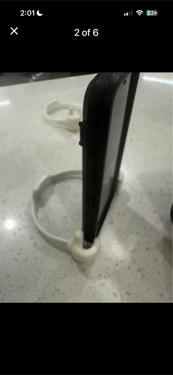White Thumb Phone Holder Stand - photo 2