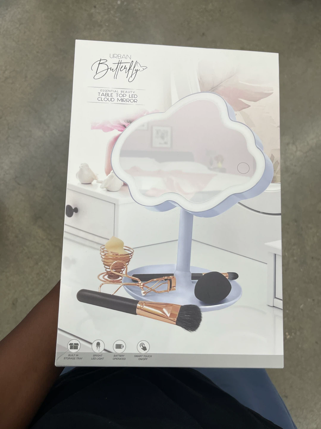 Urban Butterfly Table Top LED Cloud Mirror - photo 4