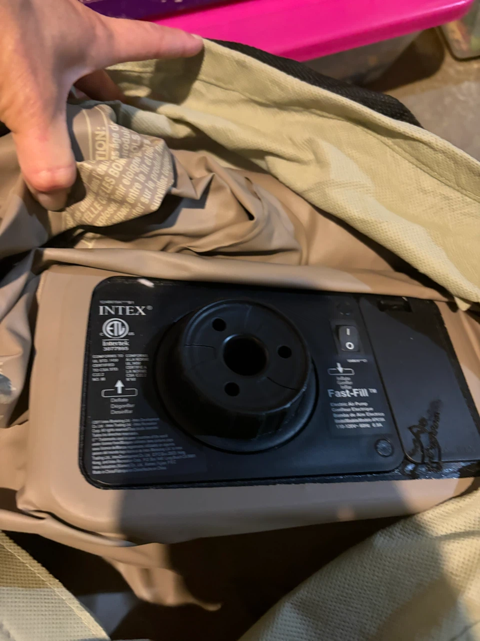 Double air mattress with pump!