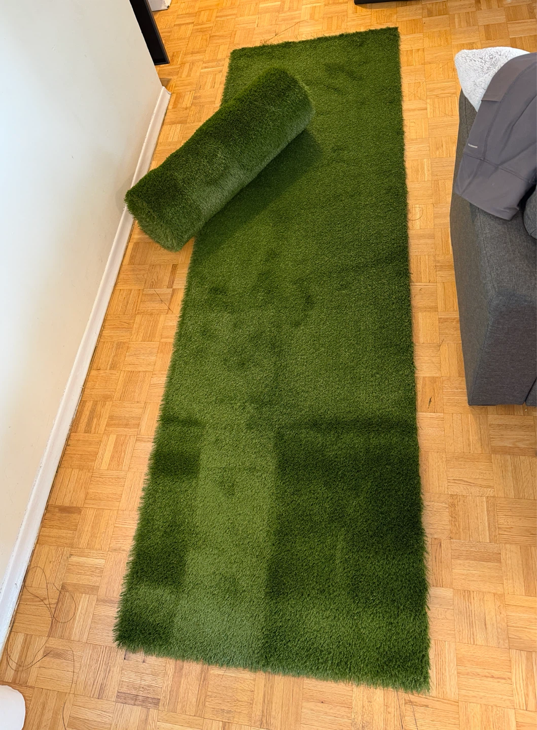 2pc Green Artificial Grass Roll