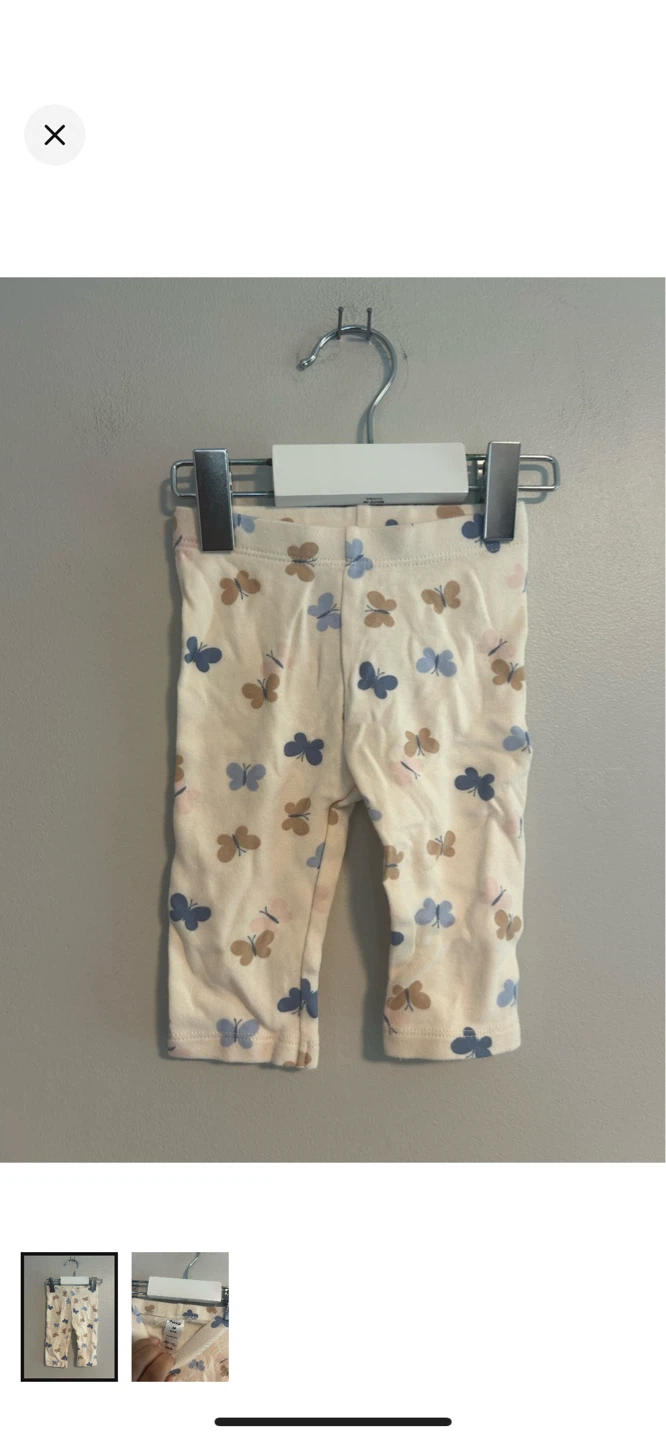 Pekkle Baby Pants Navy Butterfly Print 3M - photo 3