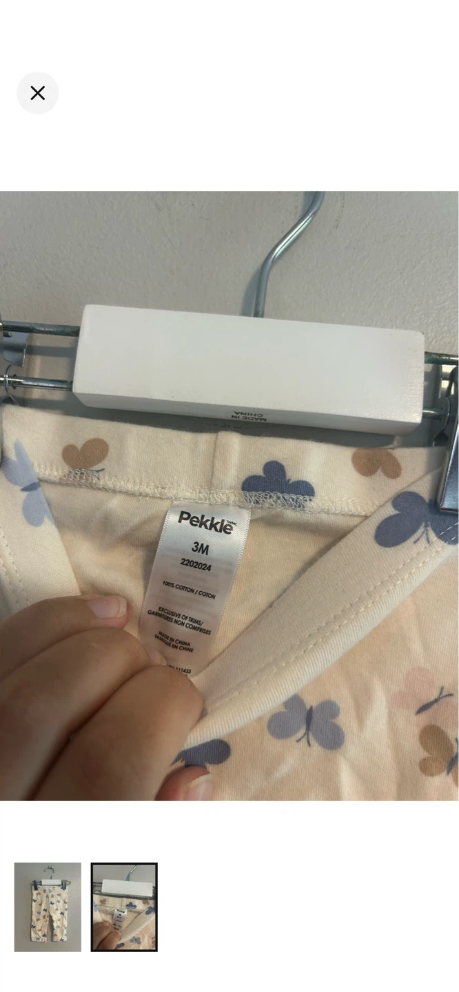 Pekkle Baby Pants Navy Butterfly Print 3M - photo 4
