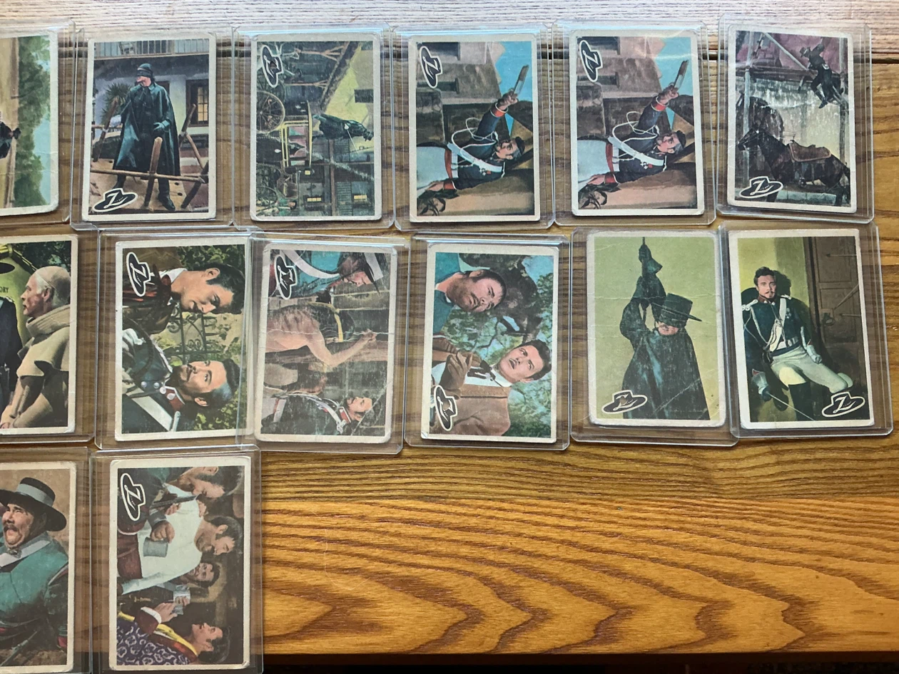 23 PARKHURST 1958 Walt Disney ZORRO Trading Cards ‘ - photo 3