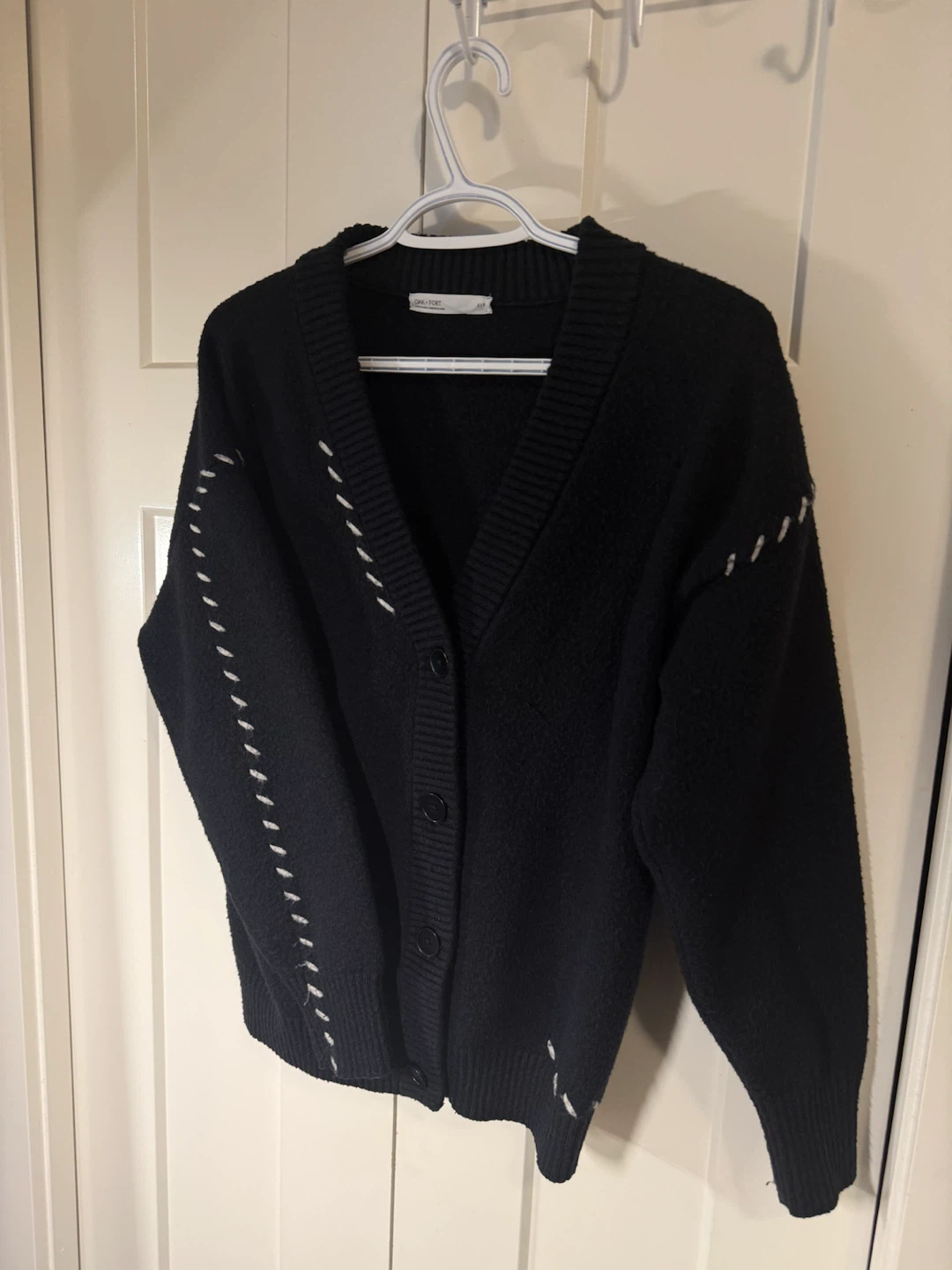 Oak + Fort Black Cardigan