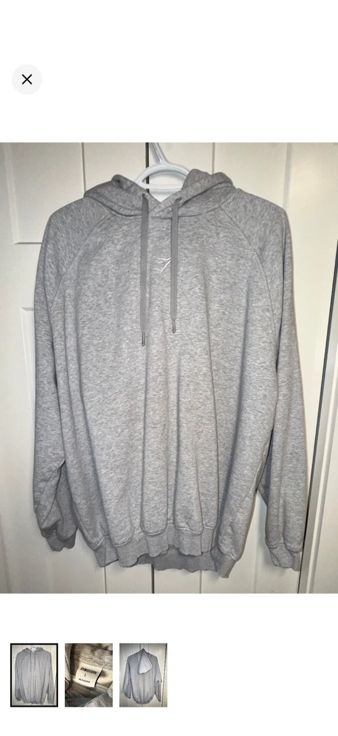 Gymshark Grey Hoodie Size L