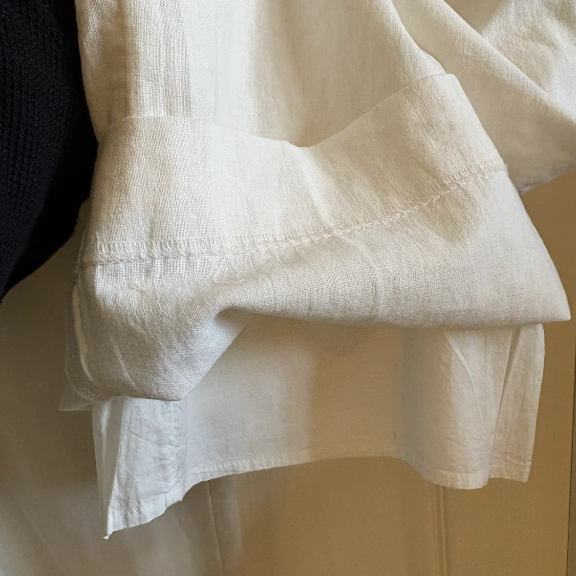 NEW Abercrombie & Fitch White Linen  Blend Pants - photo 4
