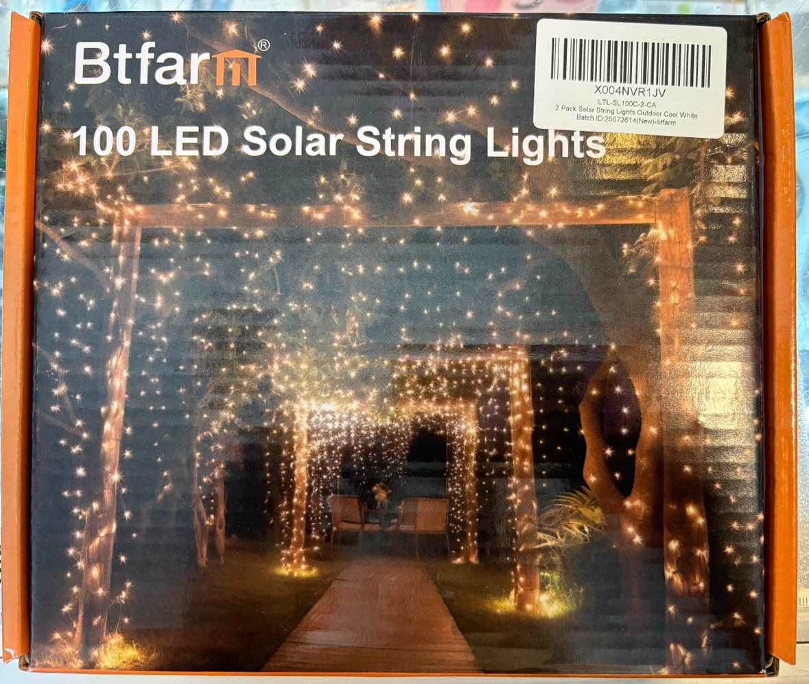 Btfarms 100 LED Solar String Lights