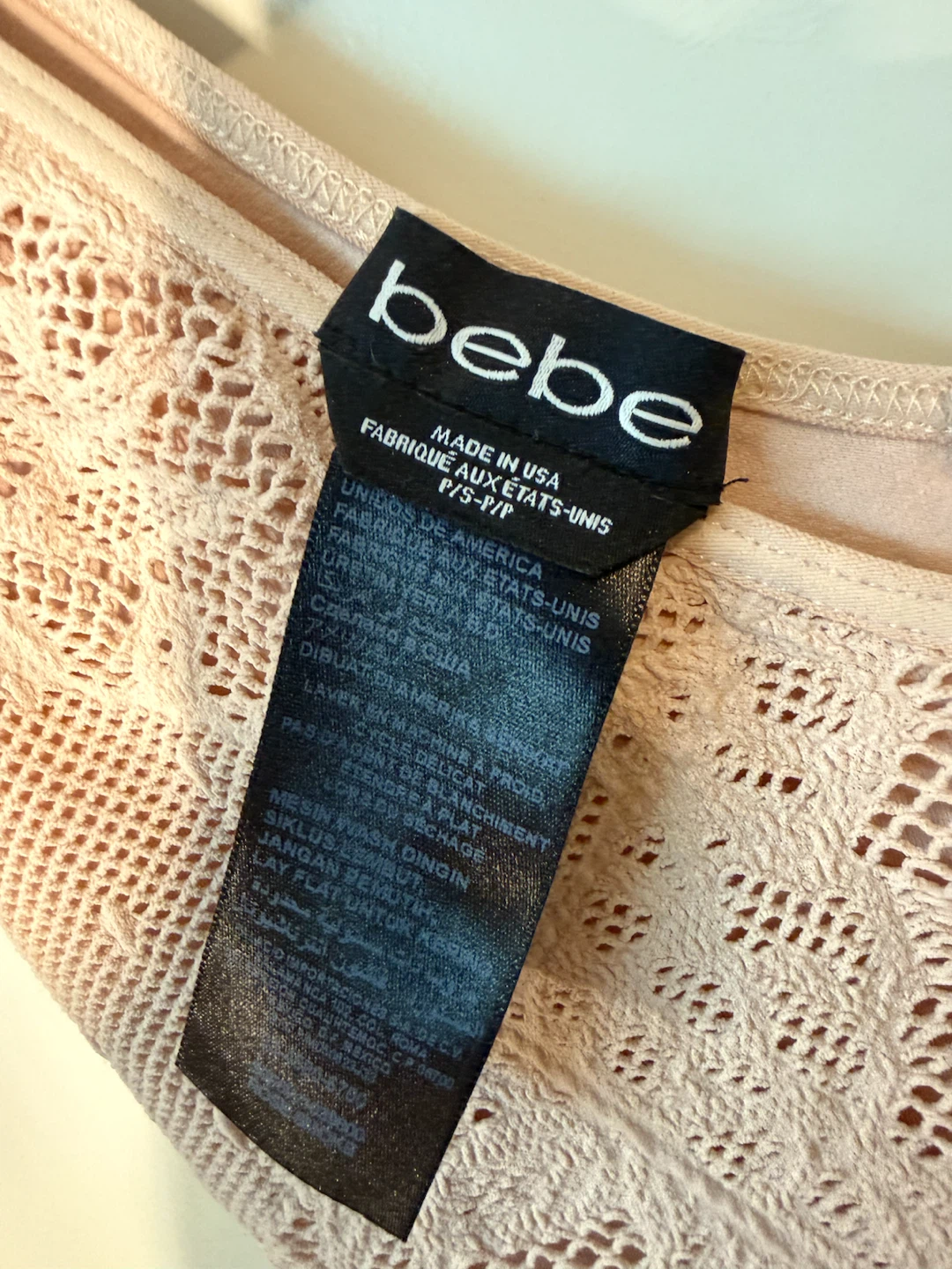 Bebe Pink Lace Dress P/S-P/P - photo 3