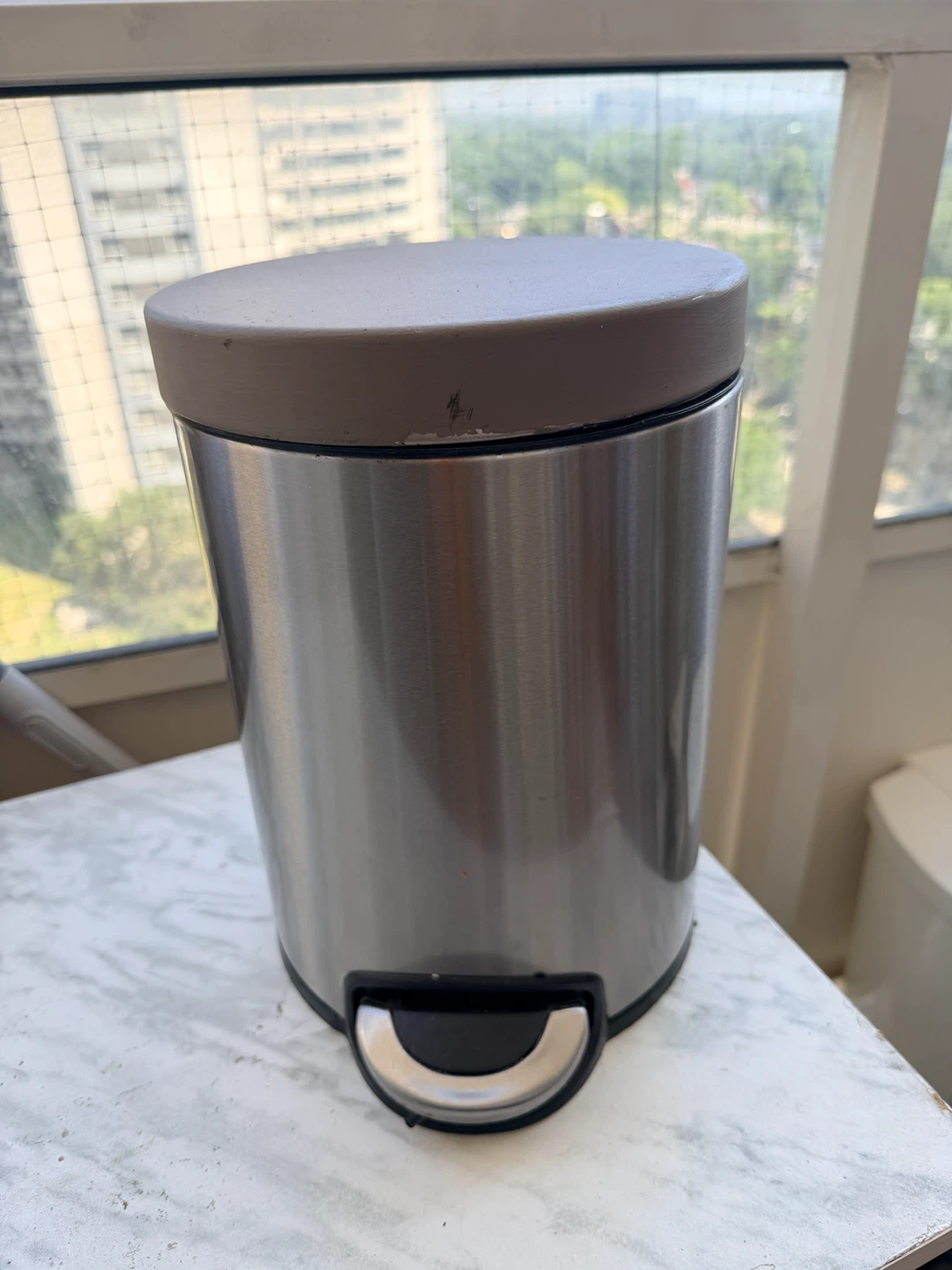 Stainless Steel Step Trash Can