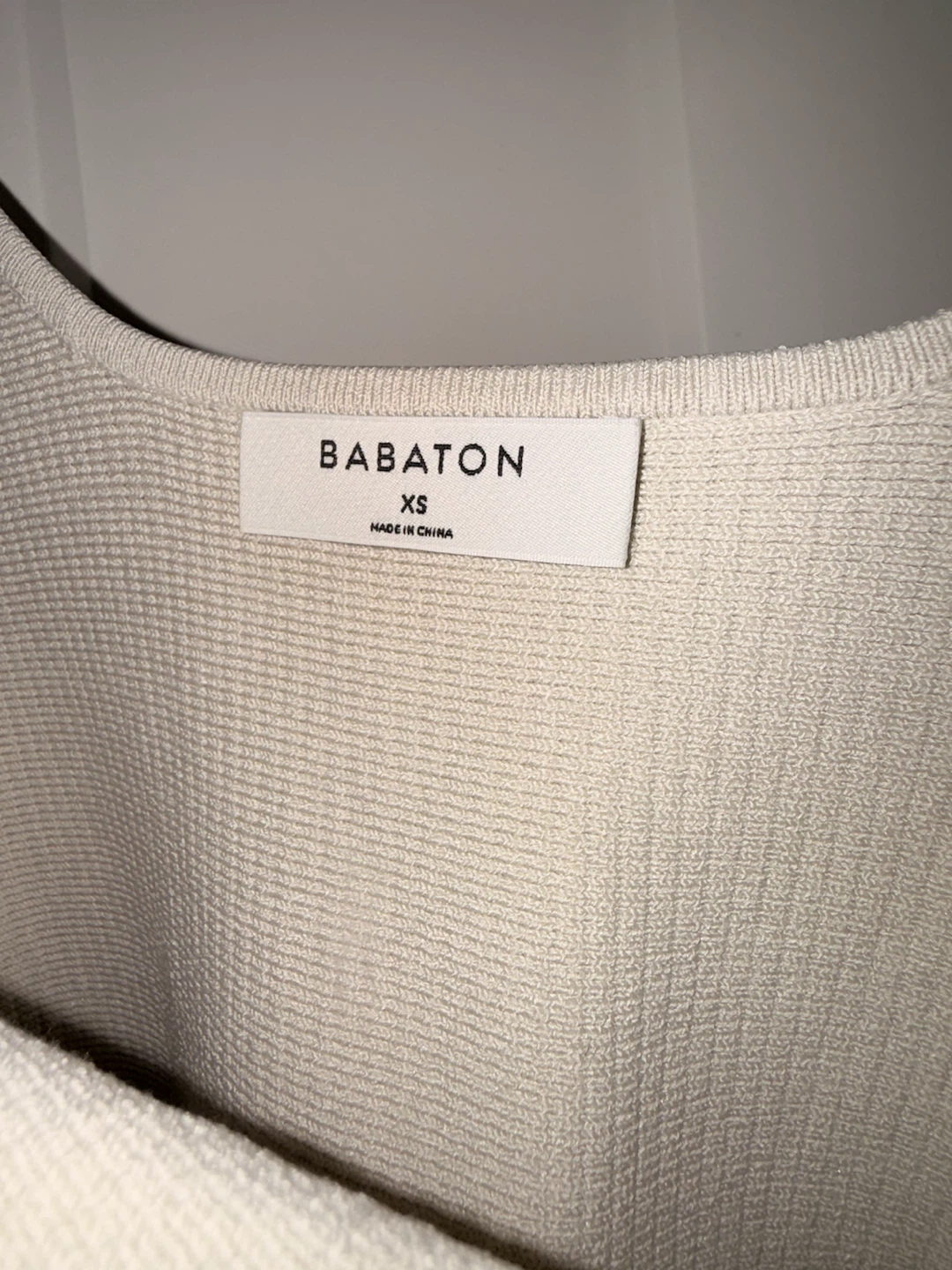 Babaton Beige Ribbed Tank Dress - Size XS - photo 3