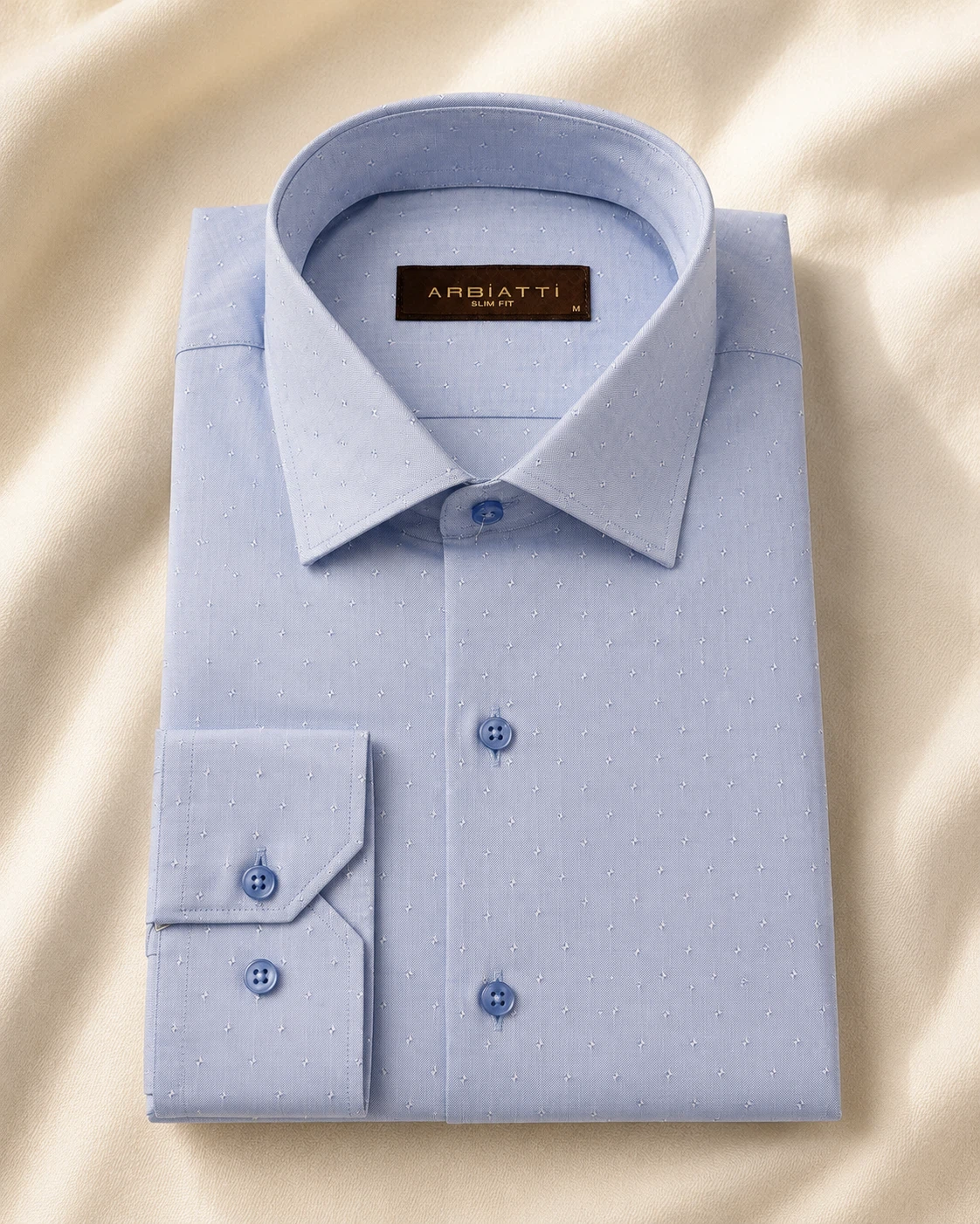 Arbiatti Men's Light Blue Dress Shirt