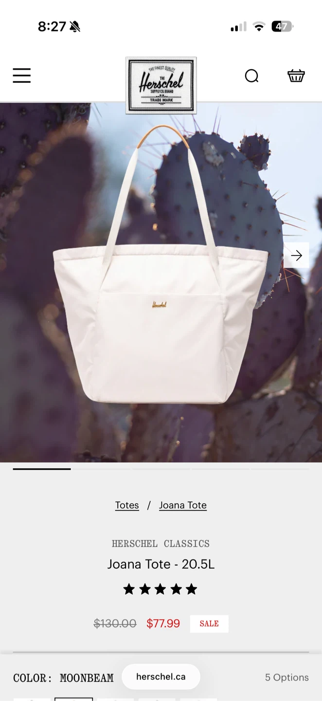 Herschel Joana Tote - Moonbeam