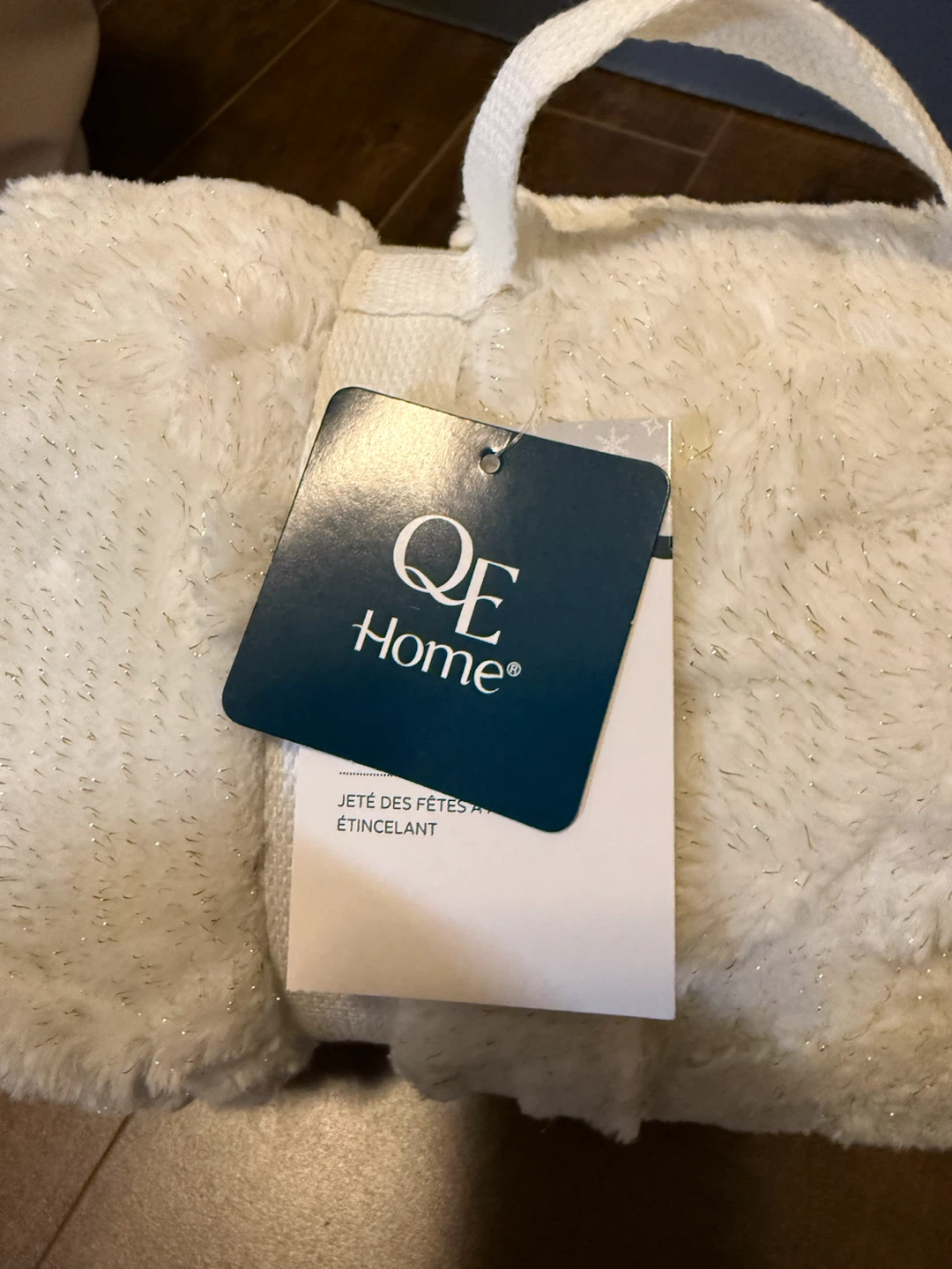 QE Home Cream Faux Fur Throw Blanket - photo 2