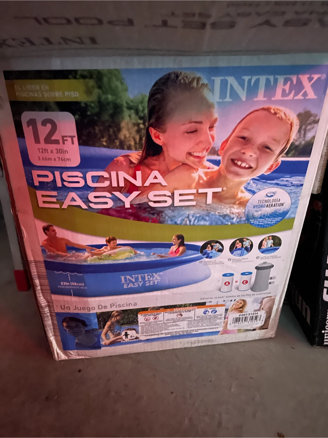 Intex Easy Set 12 ft x 30in Round Inflatable Pool Set