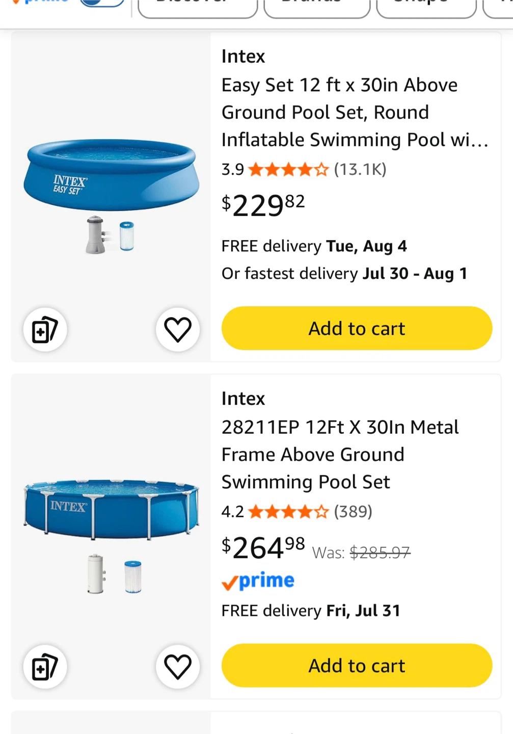 Intex Easy Set 12 ft x 30in Round Inflatable Pool Set - photo 2