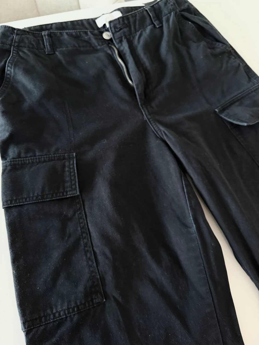 H&M Black Cargo Pants - photo 2