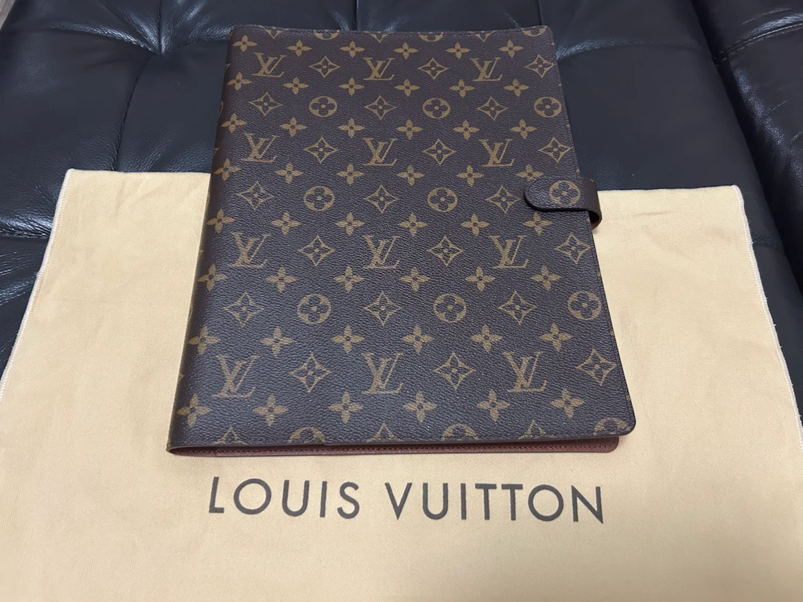 Authentic Louis Vuitton Monogram A4 Bloc Agenda/Notebook Cover