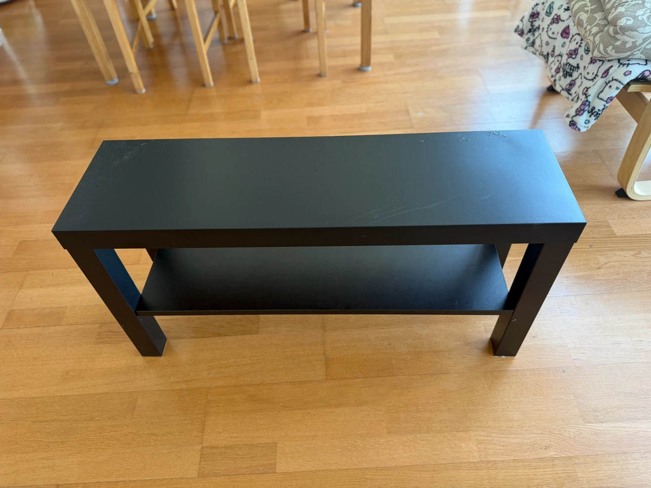 Black 2-Tier Coffee Table