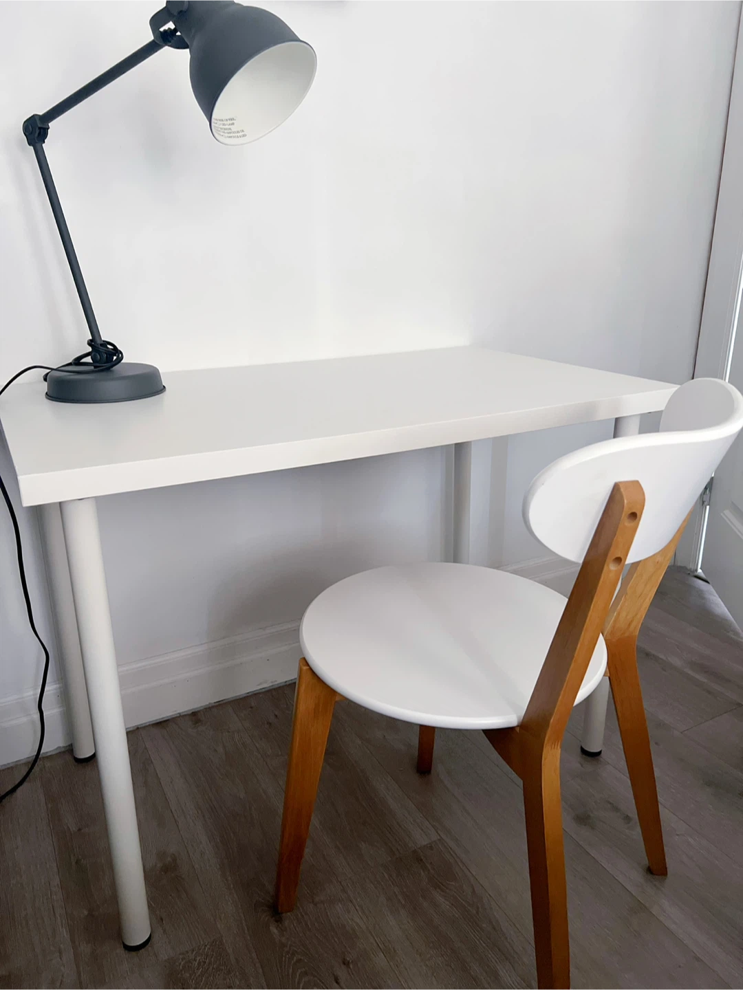 Delivery available for IKEA desk with chair & lamp