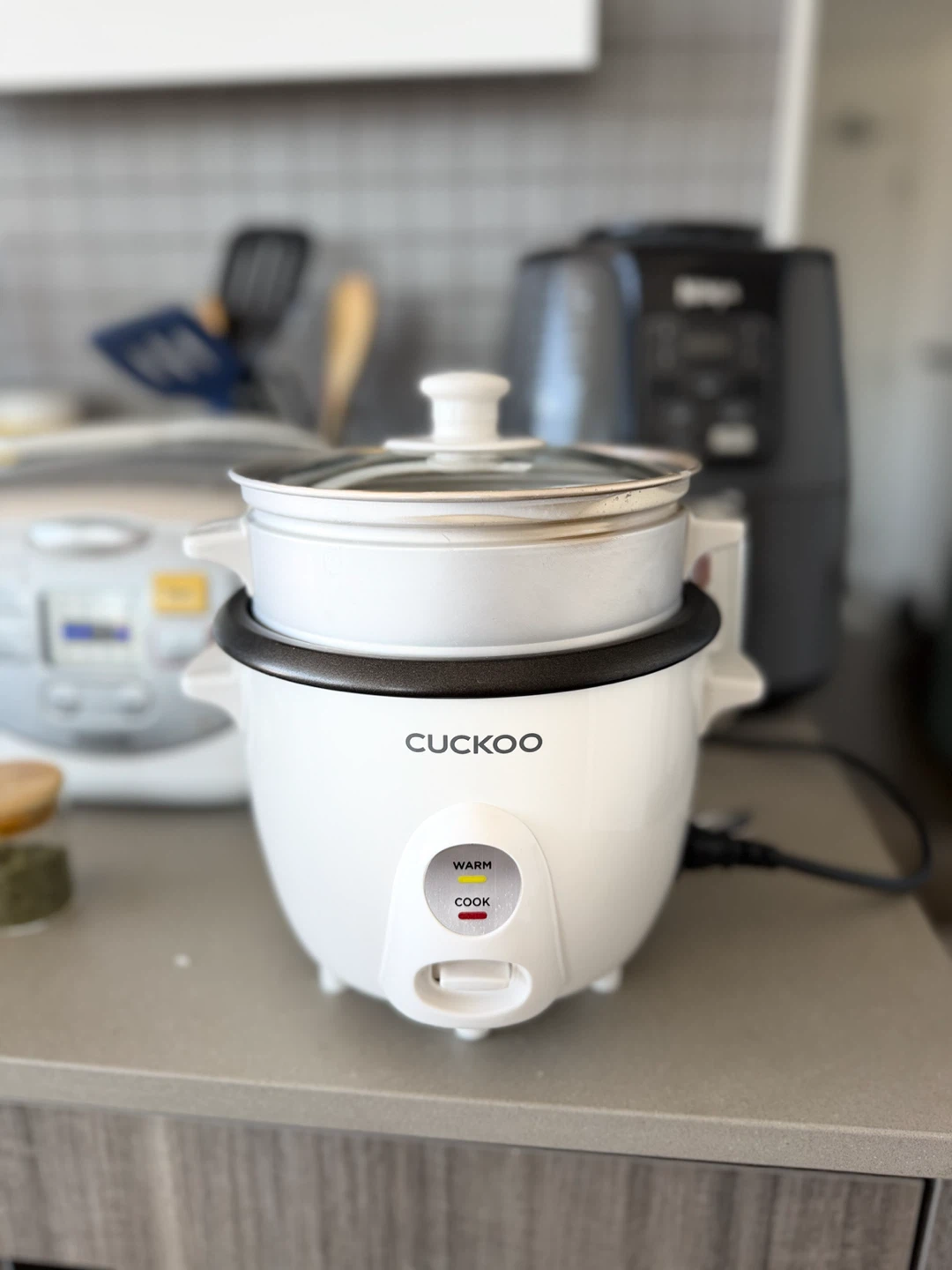 Rice Cooker with Steamer Basket