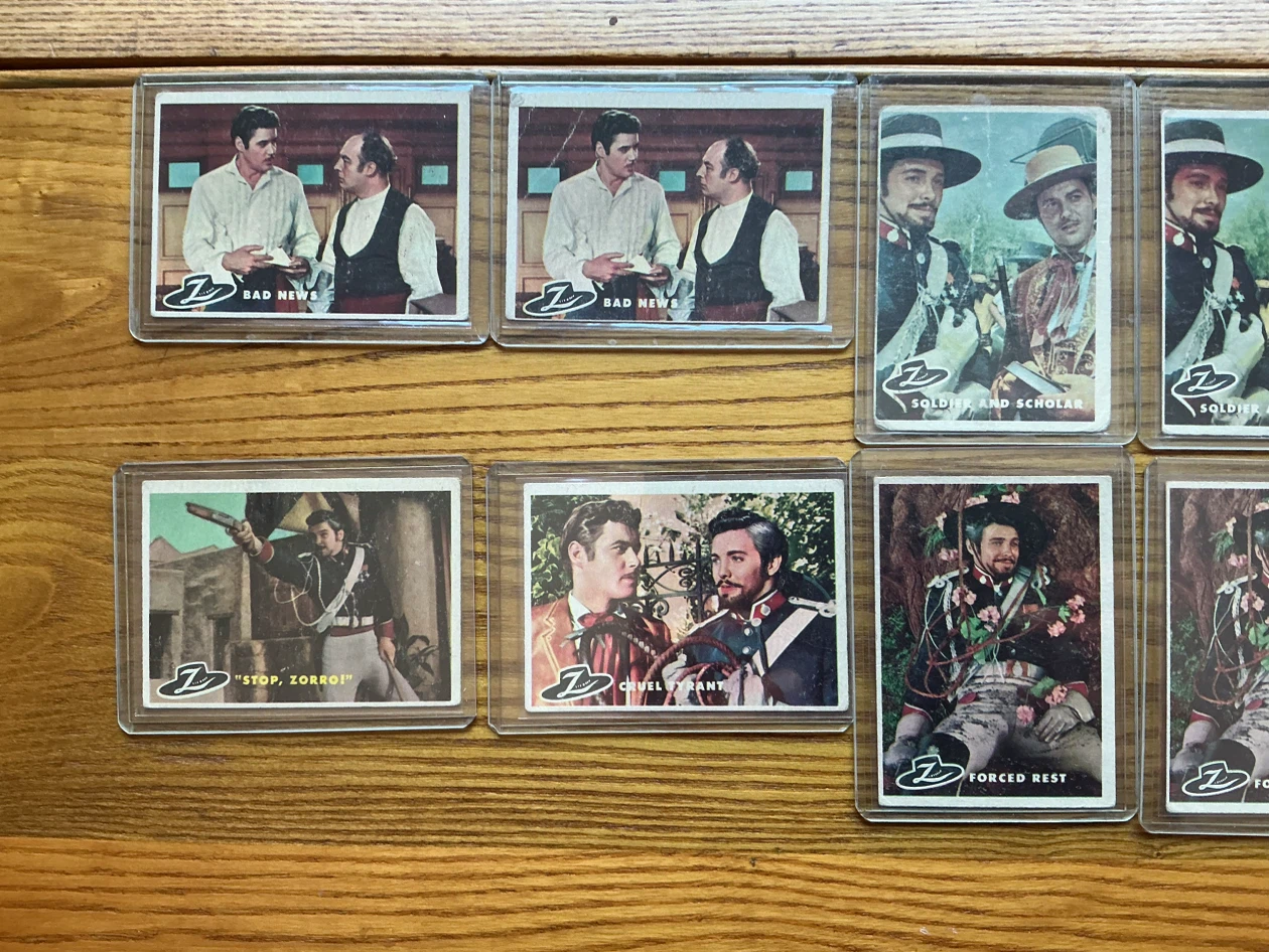 12 TOPPS 1958 ZORRO Walt Disney TV Series Trading Cards - photo 2