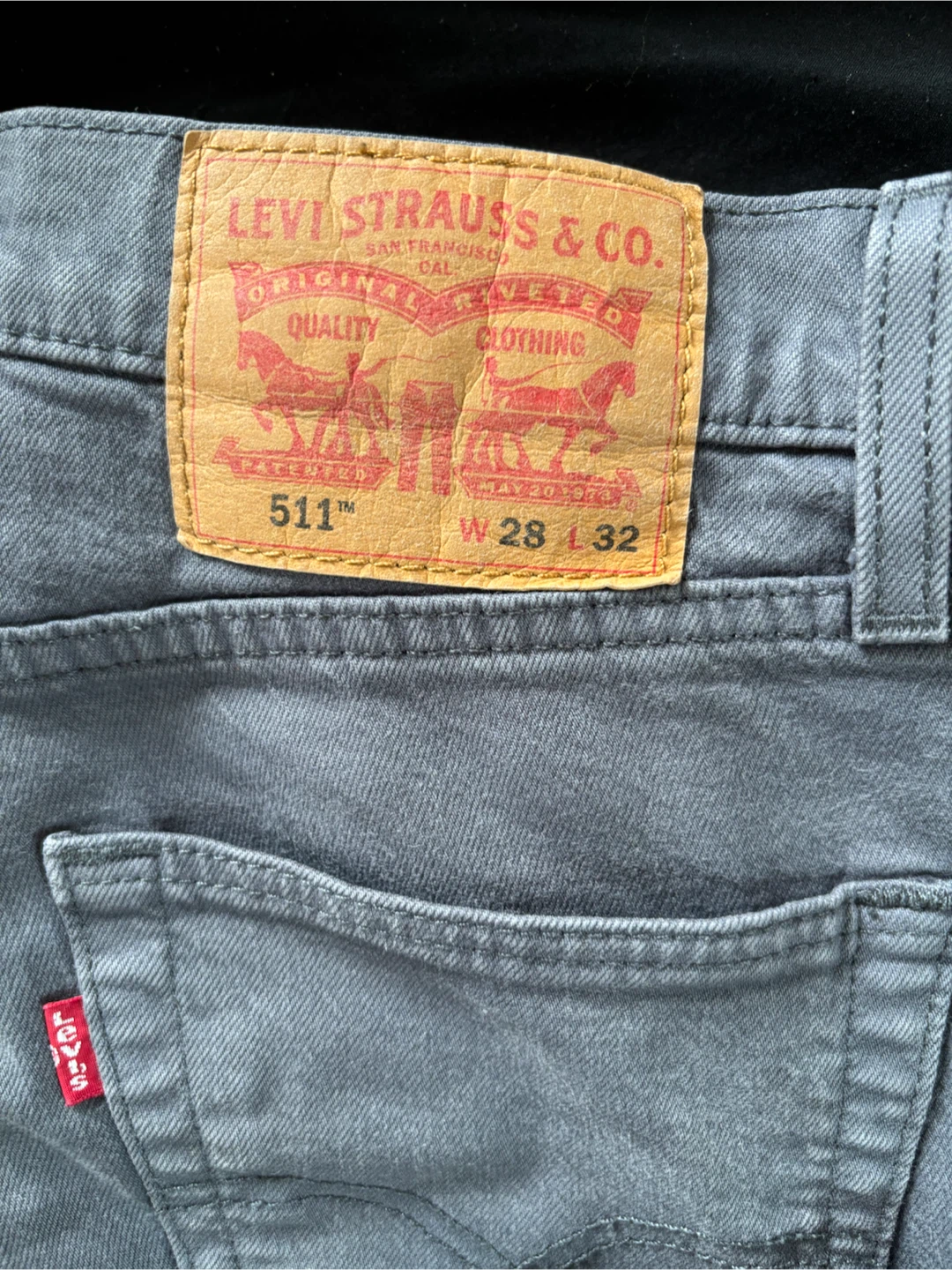 Men’s Levi's 511 Grey Jeans W28 L32