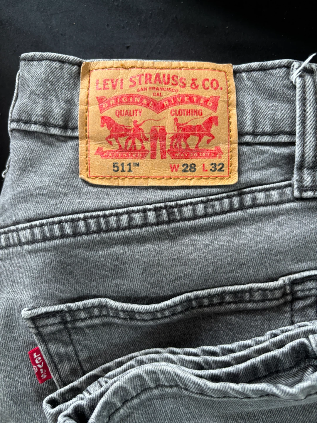 Men’s Levi's 511 Grey Jeans W28 L32 - photo 4