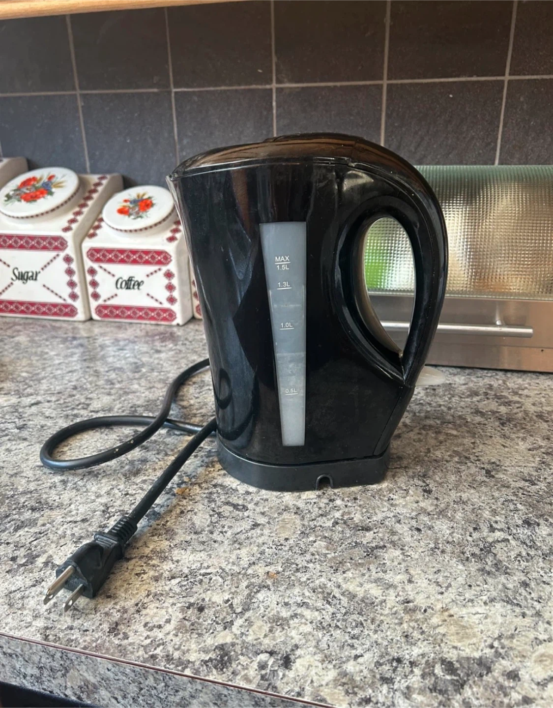 Black Electric Kettle 1.5L
