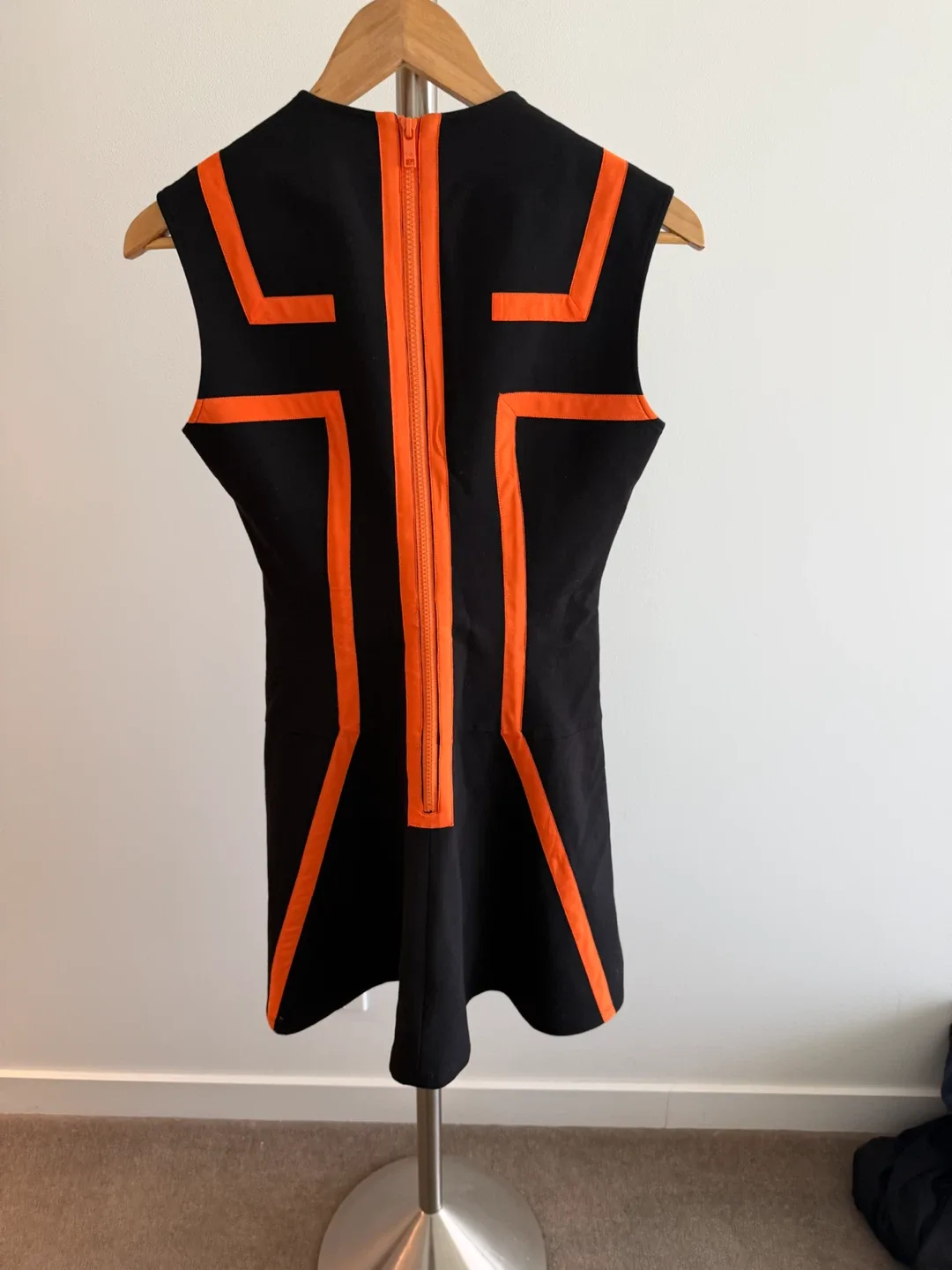 Y-3 Yohji Yamamoto Black & Orange Sleeveless Dress - photo 2