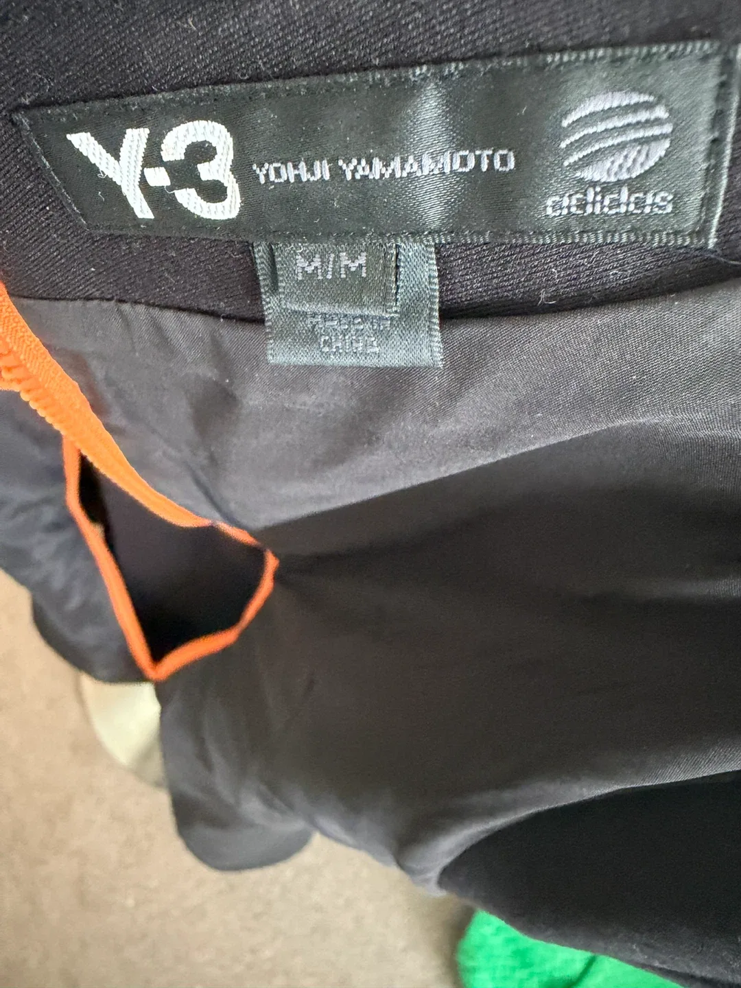 Y-3 Yohji Yamamoto Black & Orange Sleeveless Dress - photo 3