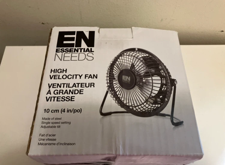 Essential Needs High Velocity Fan 10 cm (4 in)