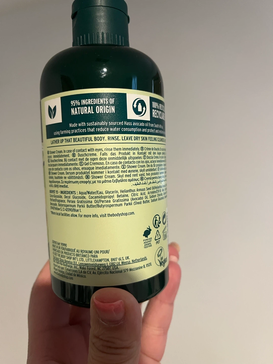 The Body Shop Avocado Shower Cream 250ml - photo 2