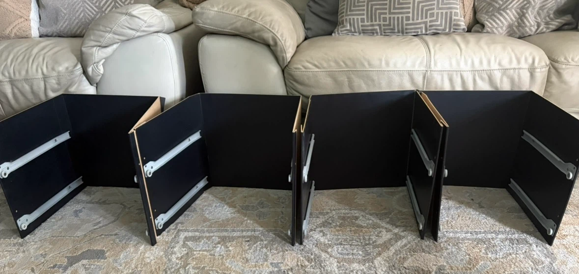 IKEA Kallax Black Modular Cube Inserts - Set of 4
